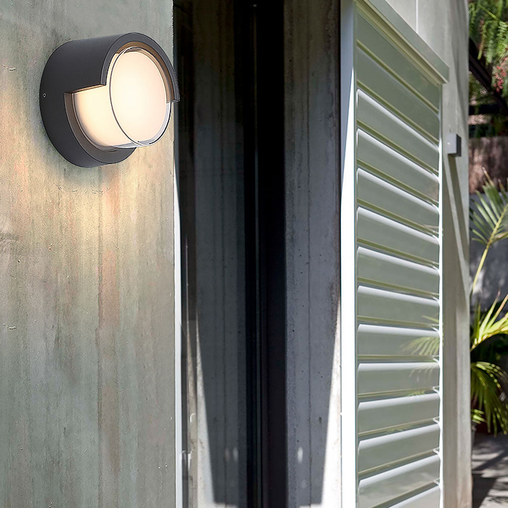 Contemporary Exterior Wall Fixtures Circular & Square Waterproof Designs for Gardens & Villas, Outdoor Wall Light, detail 4