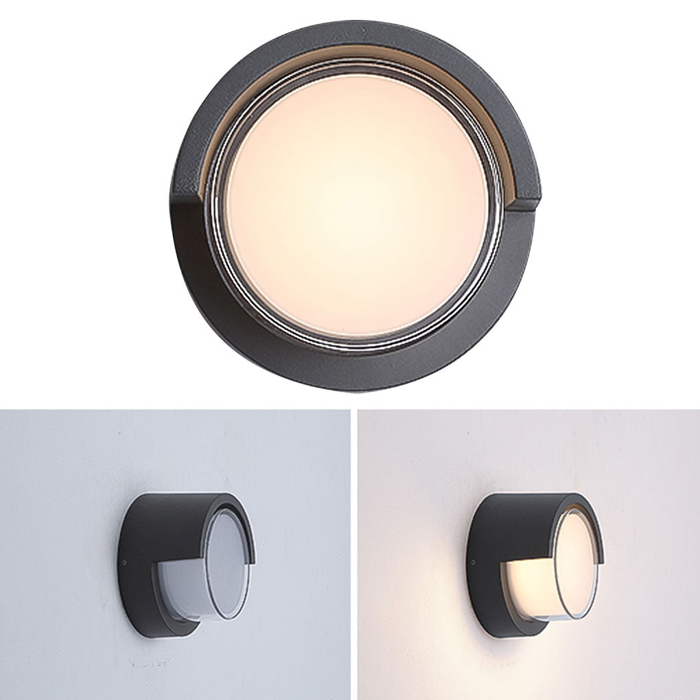 Contemporary Exterior Wall Fixtures Circular & Square Waterproof Designs for Gardens & Villas, Outdoor Wall Light, detail 14