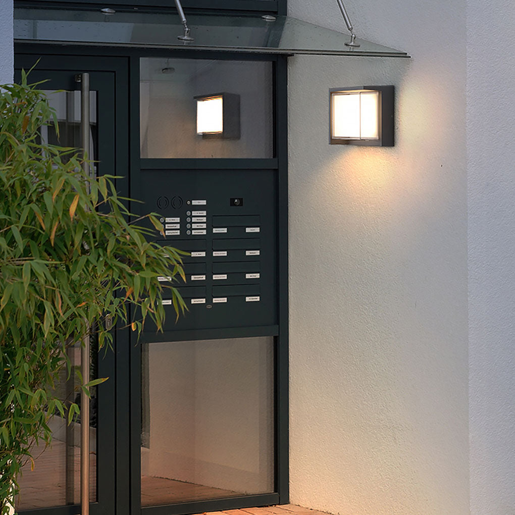 Contemporary Exterior Wall Fixtures Circular & Square Waterproof Designs for Gardens & Villas, Outdoor Wall Light, detail 9