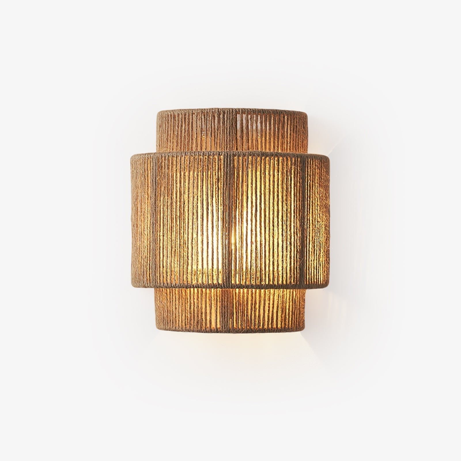 Rustic Weave Wall Light, Hardwired Wall Sconce, detail 5