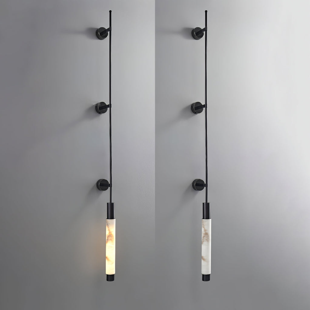 Verita Alabaster Wall Light, Hardwired Wall Sconce, detail 25