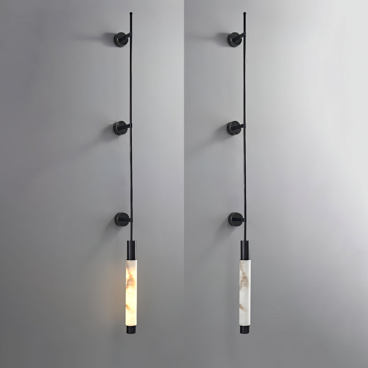 Verita Alabaster Wall Light, Hardwired Wall Sconce, detail 25