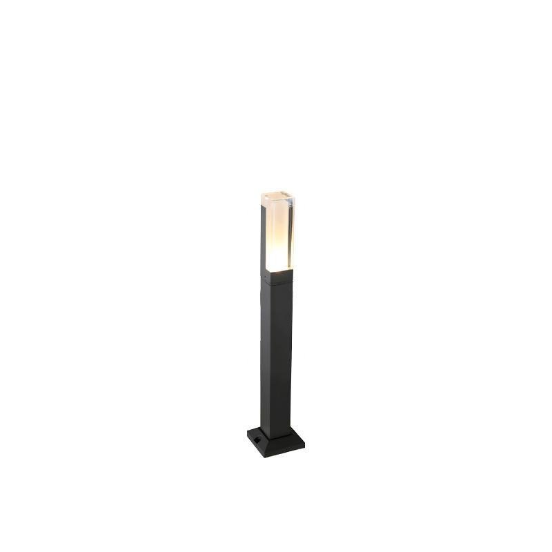Square LED Waterproof Aluminum Black Clean-Lined Exterior Light Pathway Lights, Outdoor Wall Light, detail 5