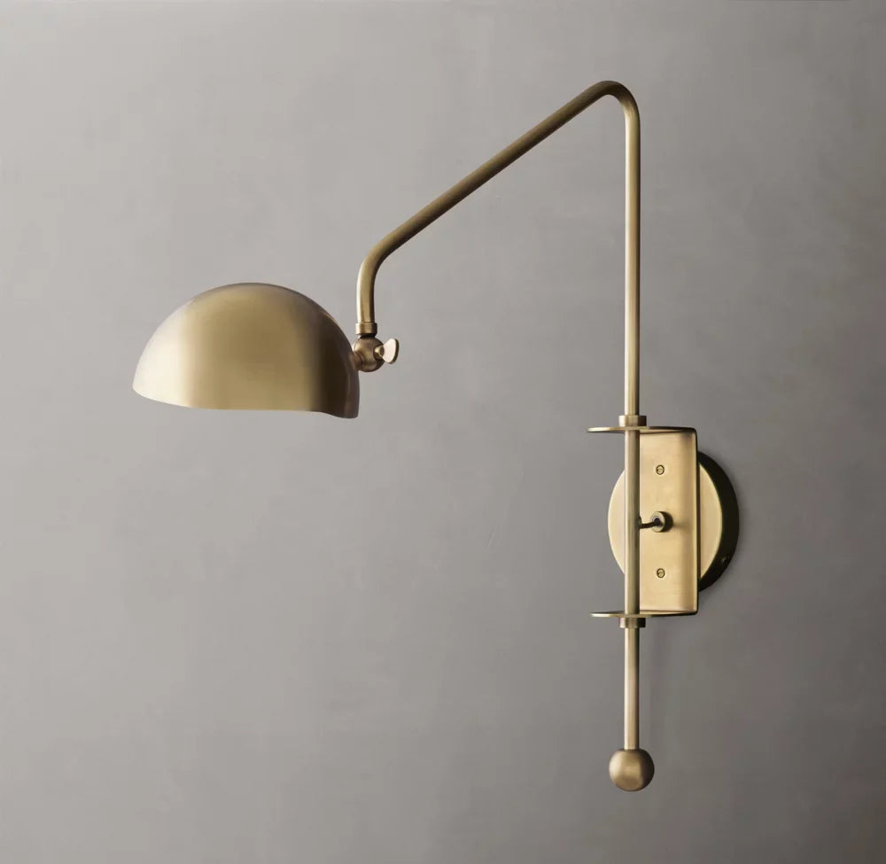 Convessi Swing-Arm Wall Light, Plug-In Wall Sconce, detail 6