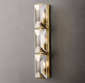 Harlow Crystal Triple Wall Light, Bedroom Wall Sconce, Dimensions Overall: 6"
