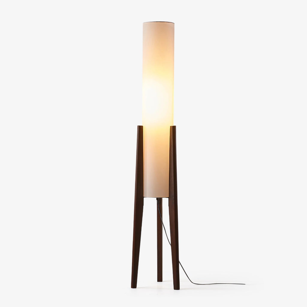 Tripod Walnut Floor Light, Floor Lamp, Wood, Dia 26cm x H 130cm