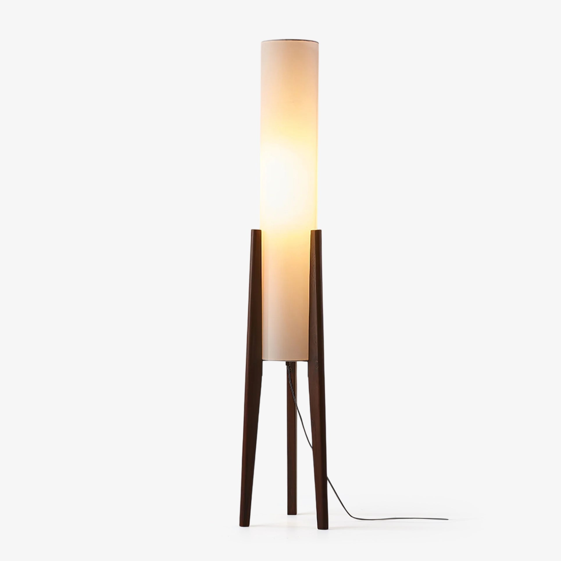 Tripod Walnut Floor Light, Floor Lamp, Wood, Dia 26cm x H 130cm