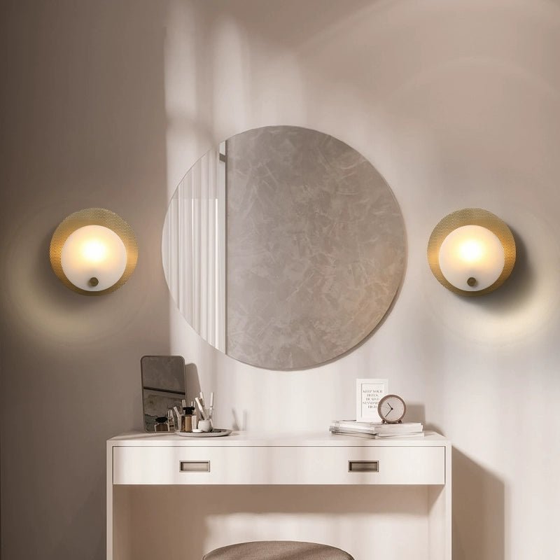 Lumen Alabaster Wall Light, Hardwired Wall Sconce, detail 18