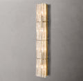 Lattice Clear Glass Grand Wall Light, Bedroom Wall Sconce, Dimensions 49"