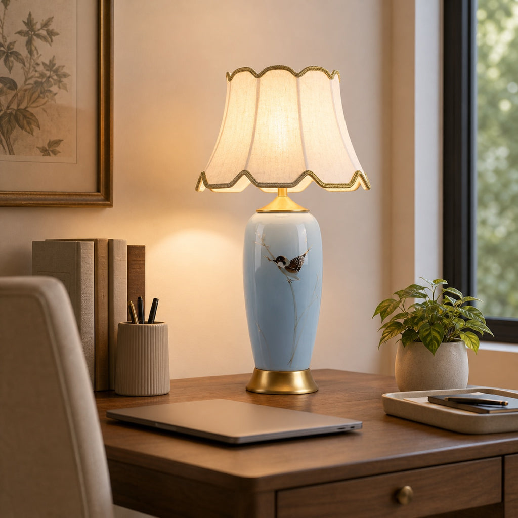 Ceramic Oval Desk Lamp detail view 4