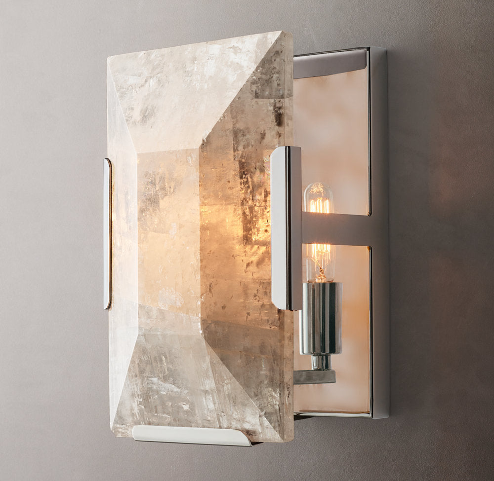 Harlow Calcite Wall Light, Bedroom Wall Sconce, detail 2
