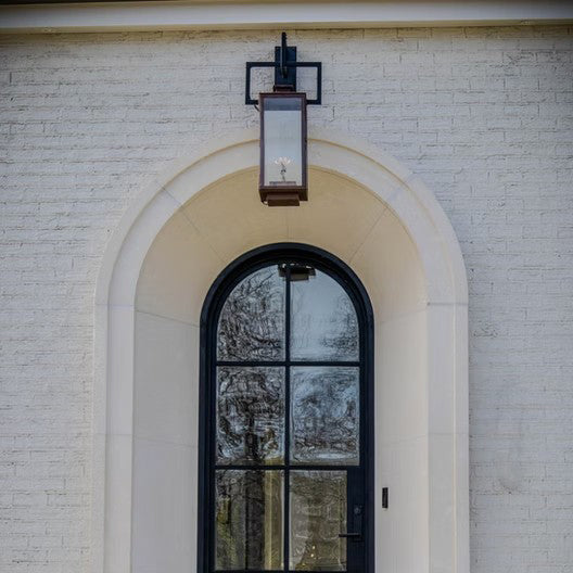 Black Exterior Lantern Lamp, Outdoor Wall Light, detail 3