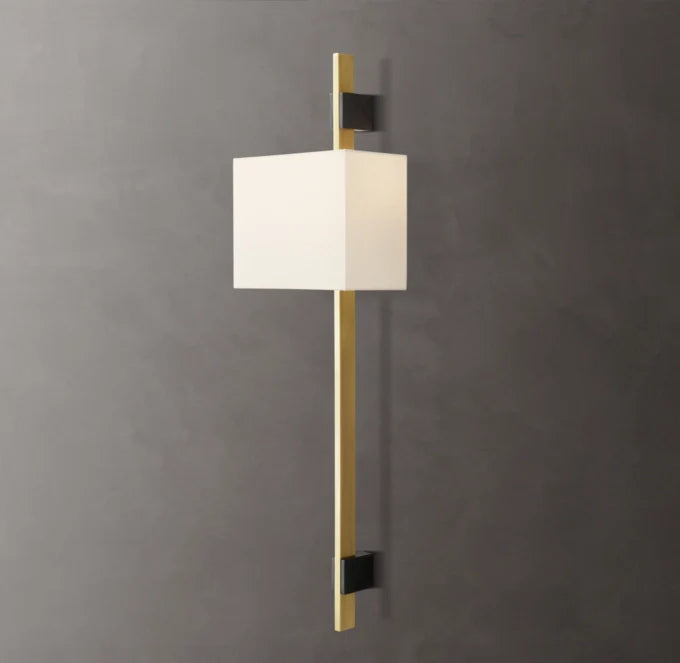 Vela Box Bar Sconce - Box Shade, Bedroom Wall Sconce, detail 21