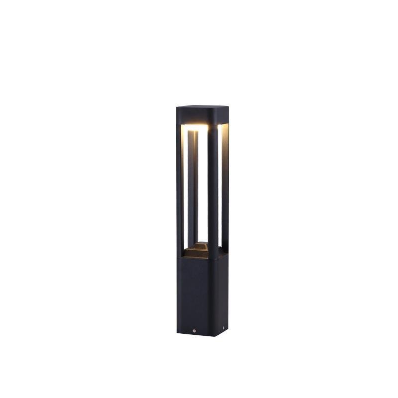 Hollow Aluminum LED Waterproof Black Contemporary Exterior Light Post Lamp, Outdoor Wall Light, detail 7