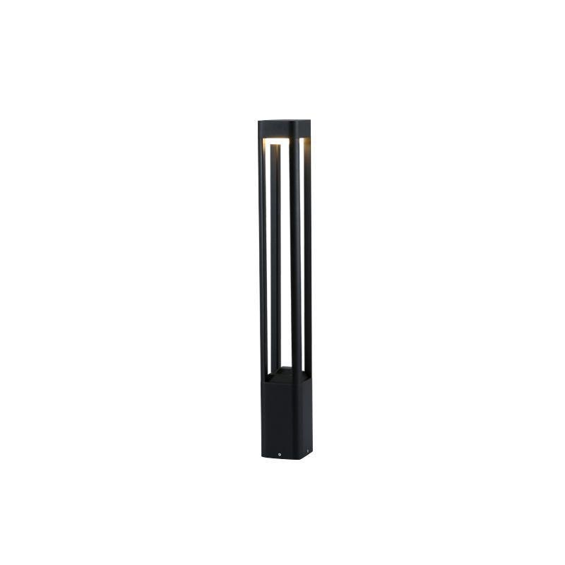 Hollow Aluminum LED Waterproof Black Contemporary Exterior Light Post Lamp, Outdoor Wall Light, detail 8