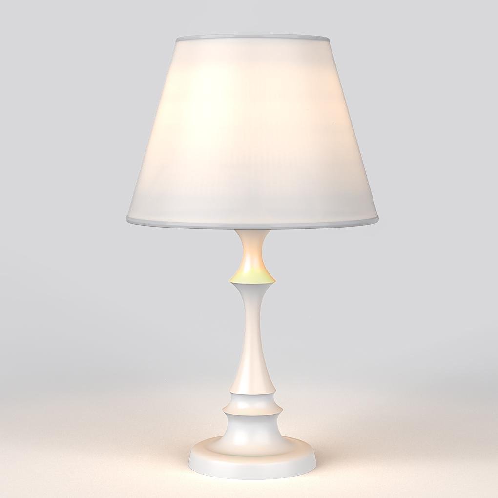 19 inch Contemporary Chess French Table Light, Bedside Table Lamp, Dia 6in