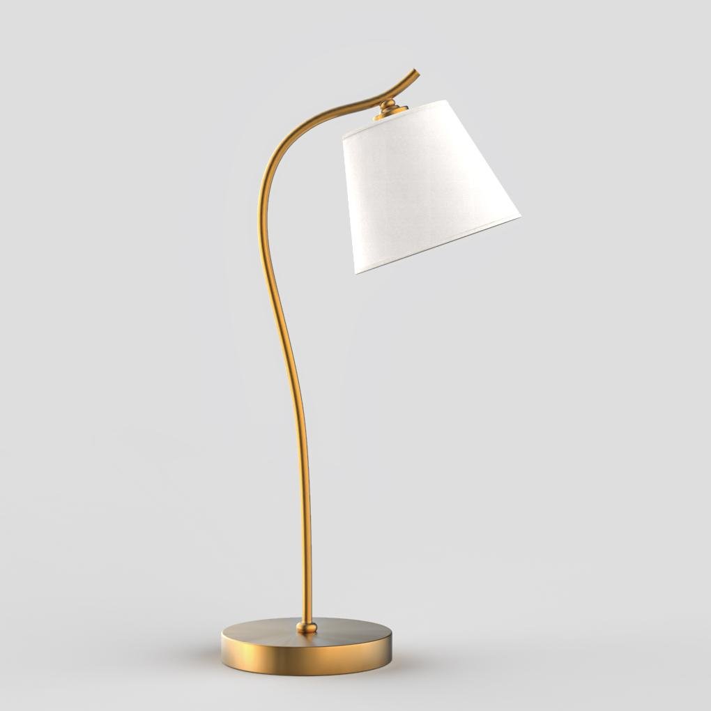 Metal Gooseneck Desk Light with Cone Fabric Shade for Bedside and Office Use, Bedside Table Lamp, detail 5