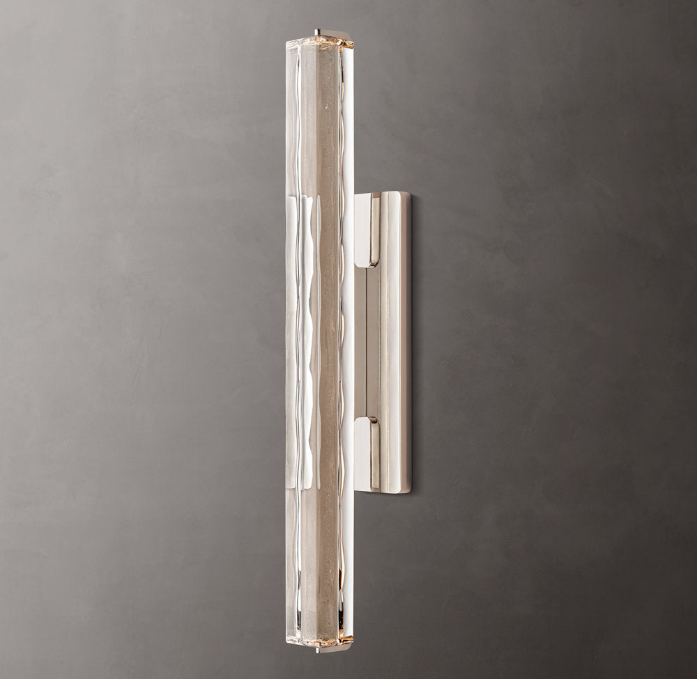 Audubon Crystal Single Wall Light 19 inch, Hardwired Wall Sconce, detail 2