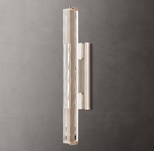 Audubon Crystal Single Wall Light 19 inch, Hardwired Wall Sconce, detail 2