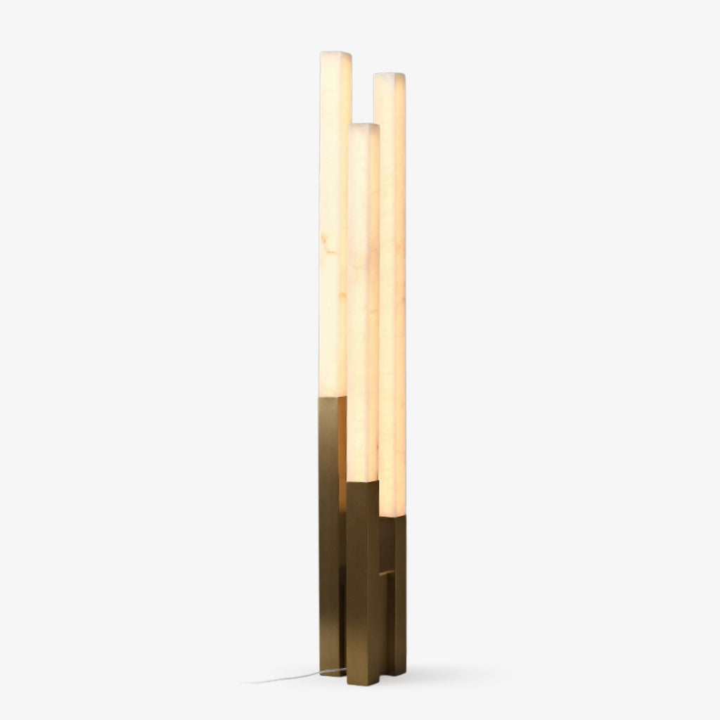 Callisto Alabaster Floor Light, Floor Lamp, Metal, Dia 20cm x H 155cm