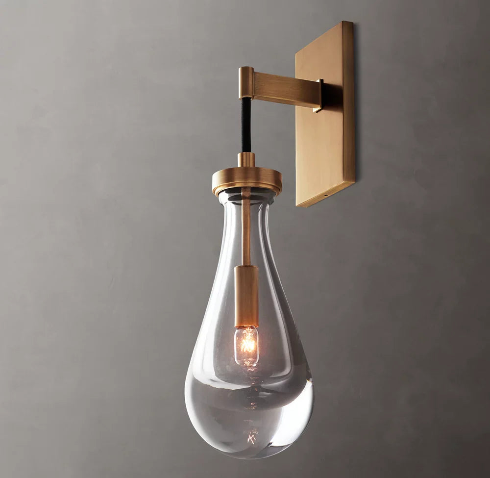 Rain Wall Light, Bedroom Wall Sconce, detail 4