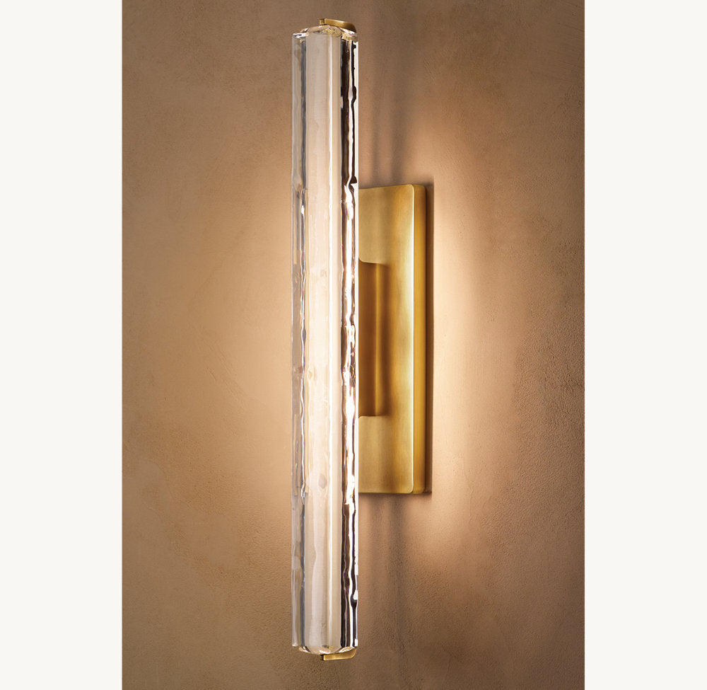 Audubon Crystal Single Wall Light 19 inch, Hardwired Wall Sconce, detail 10