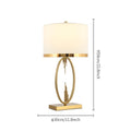 Metal Table Light, Bedside Table Lamp, ∅ 11.8″ x H 22.8″