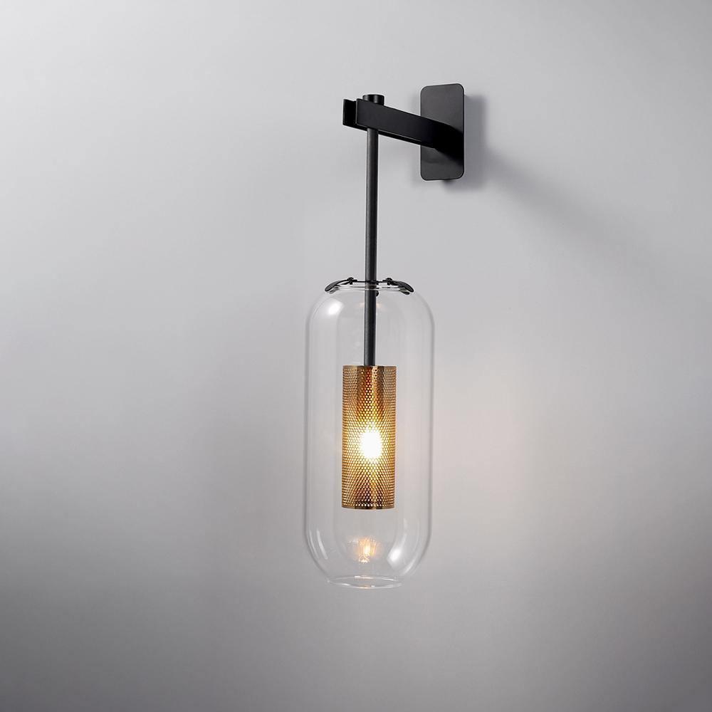 Vadim Glass Wall Light, Hardwired Wall Sconce, detail 8