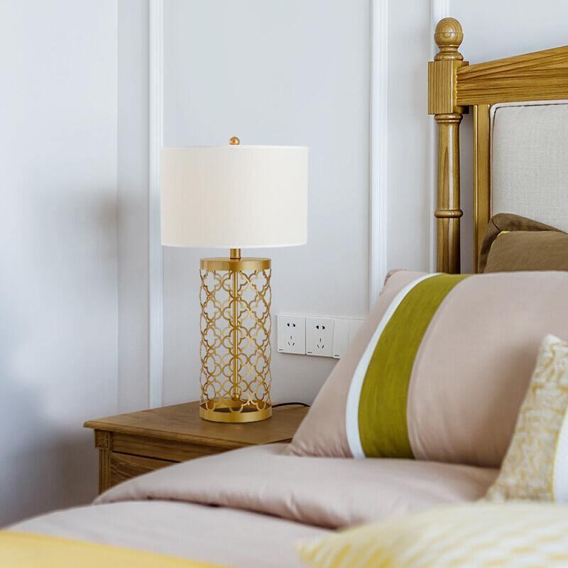 Openwork Metal Table Light, Bedside Table Lamp, detail 3