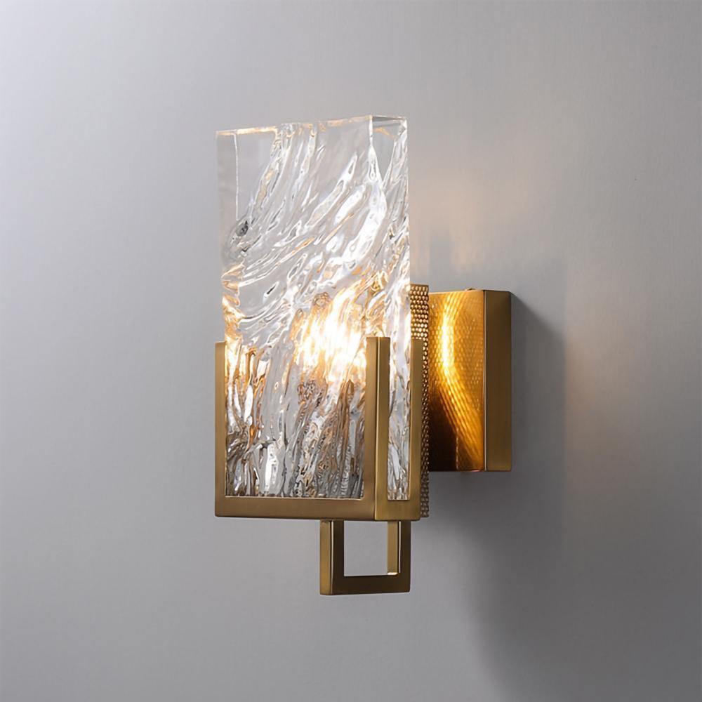 Ice Crystal Wall Light, Hardwired Wall Sconce, detail 3