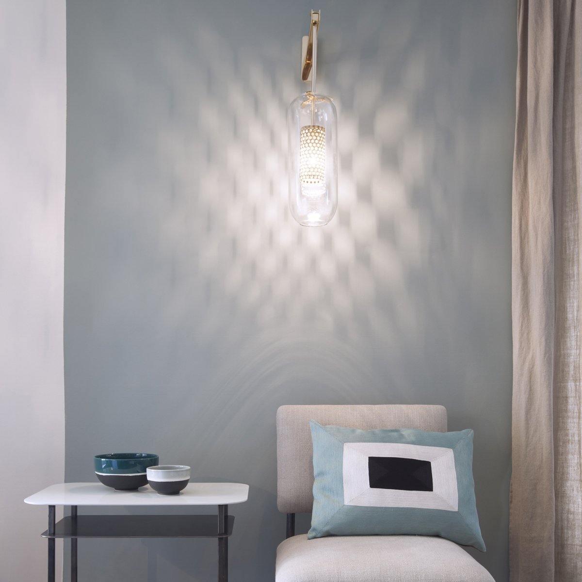 Vadim Glass Wall Light, Hardwired Wall Sconce, detail 7