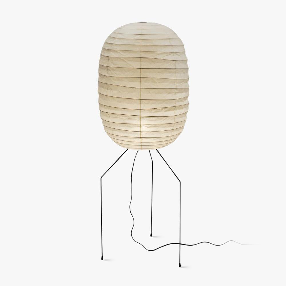 Ellipsa Rice Paper Lantern Floor Light, Floor Lamp, Dia 50cm x H 140cm
