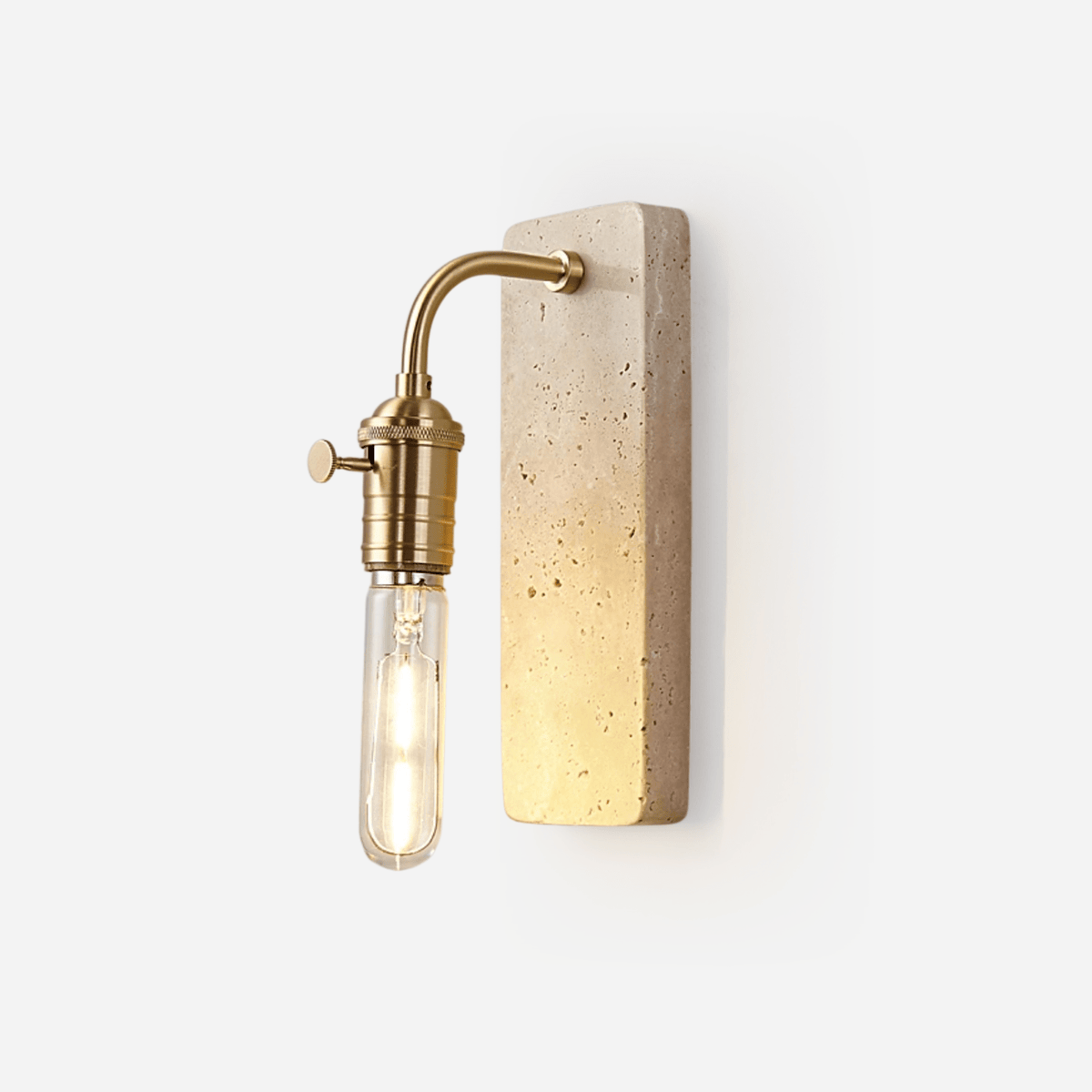 Industrial Stone Wall Light, Hardwired Wall Sconce, detail 2