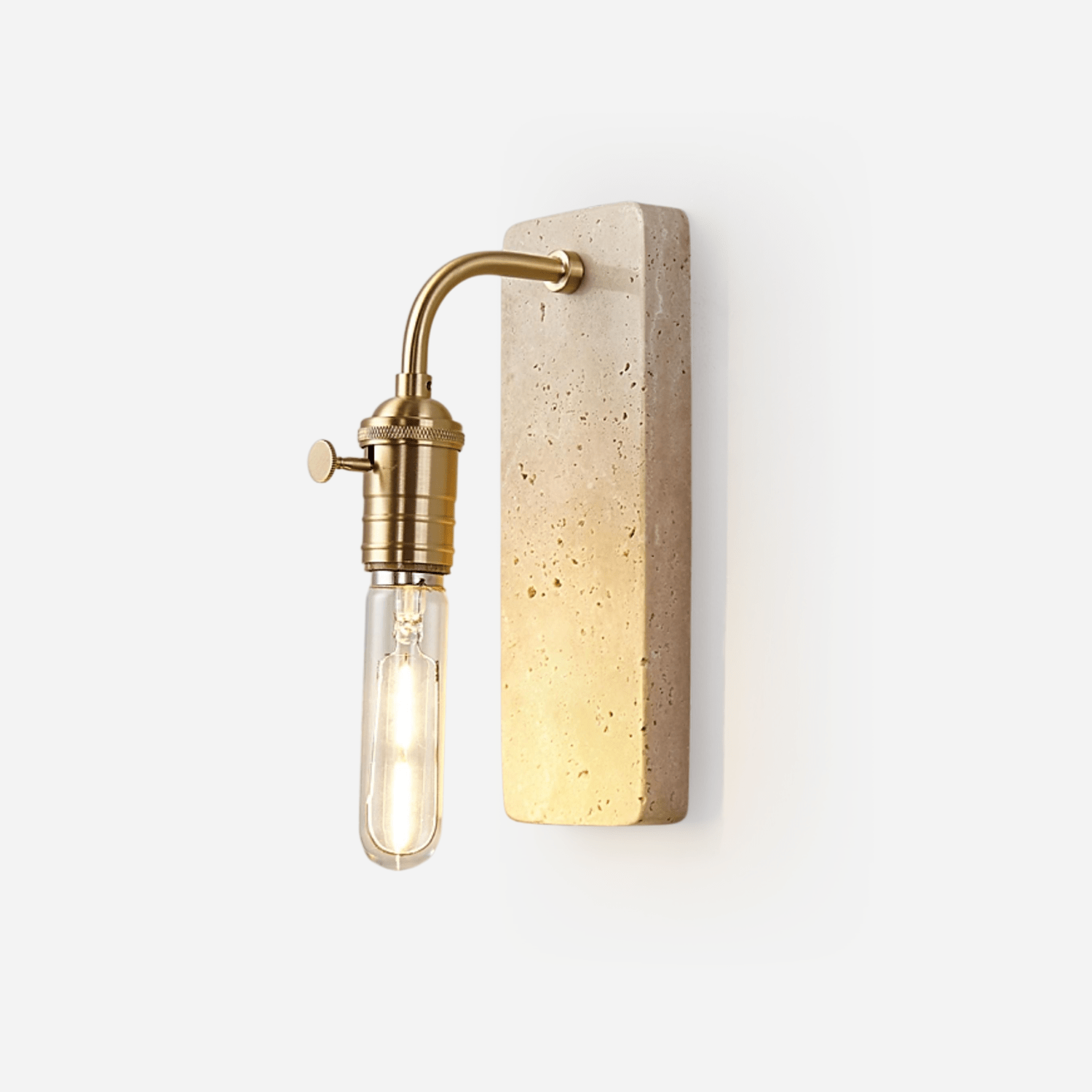 Industrial Stone Wall Light, Hardwired Wall Sconce, detail 2