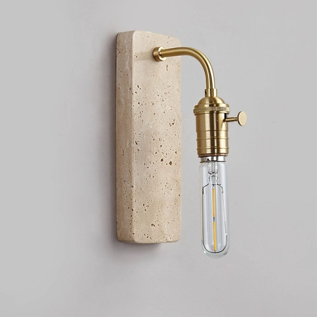 Industrial Stone Wall Light, Hardwired Wall Sconce, detail 15