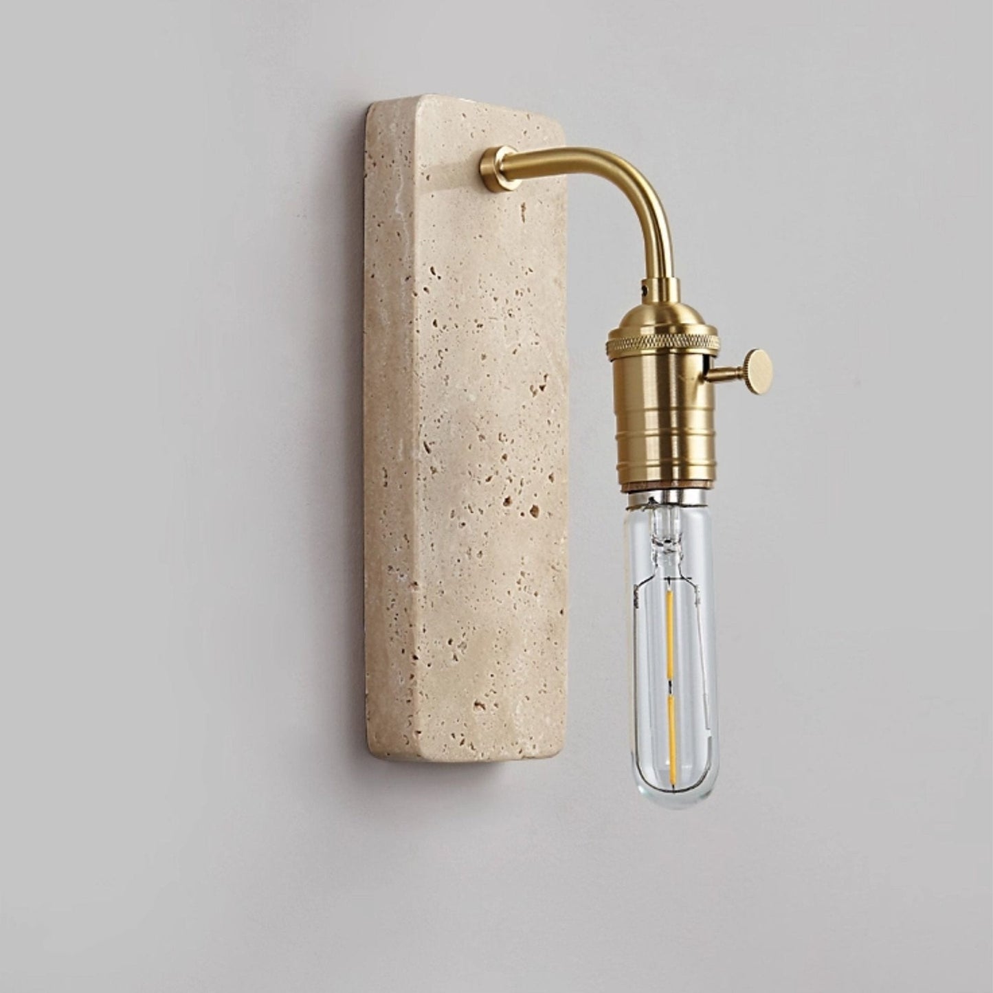 Industrial Stone Wall Light, Hardwired Wall Sconce, detail 15