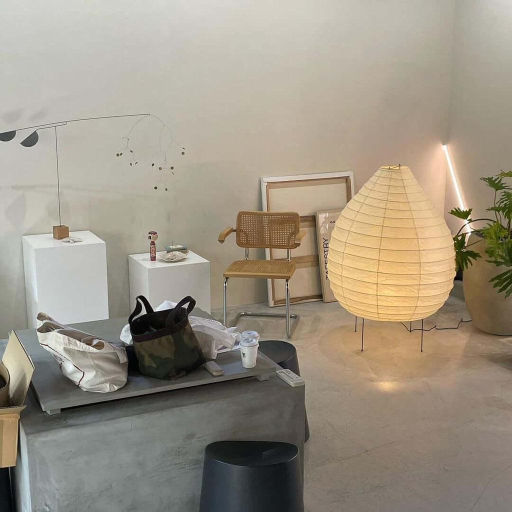 Washi Paper Lantern Floor Light, Floor Lamp, detail 13