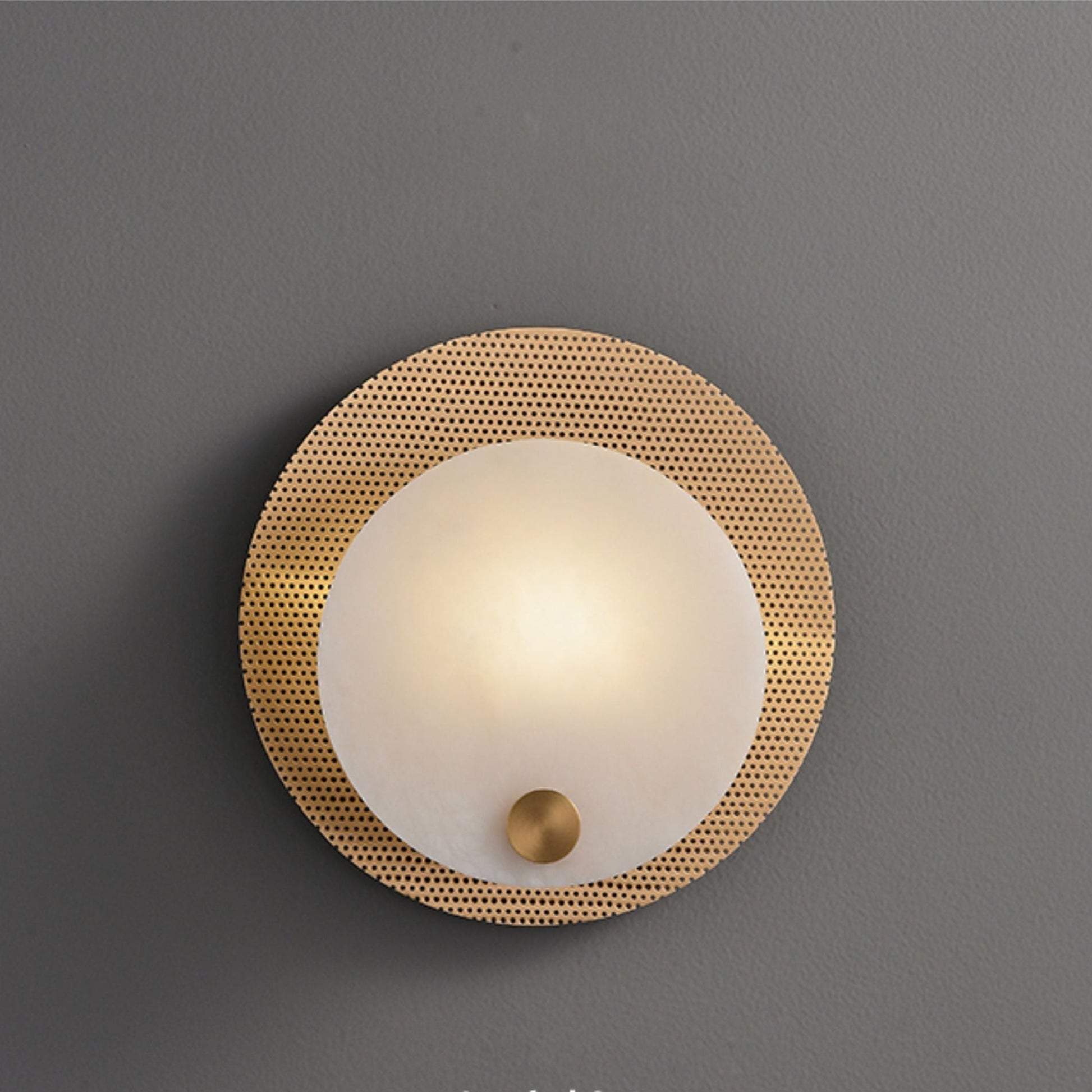 Lumen Alabaster Wall Light, Hardwired Wall Sconce, detail 11