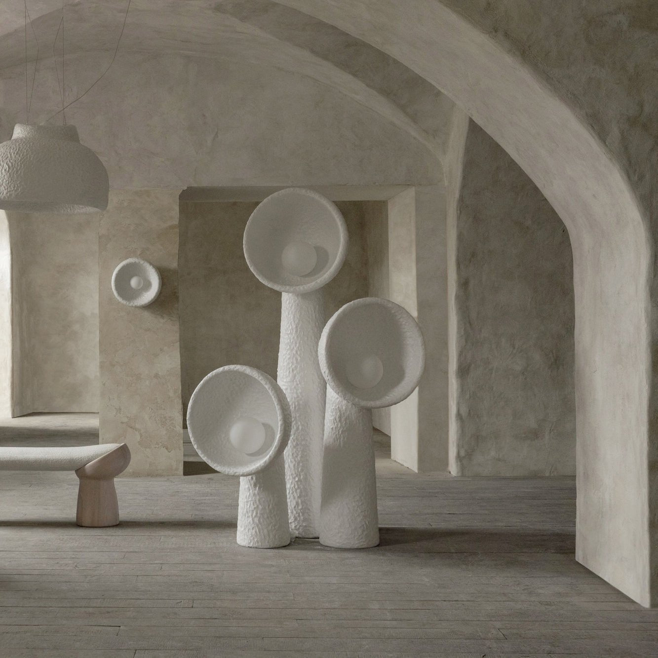 Echo Sculptural Floor Light, Floor Lamp, detail 6