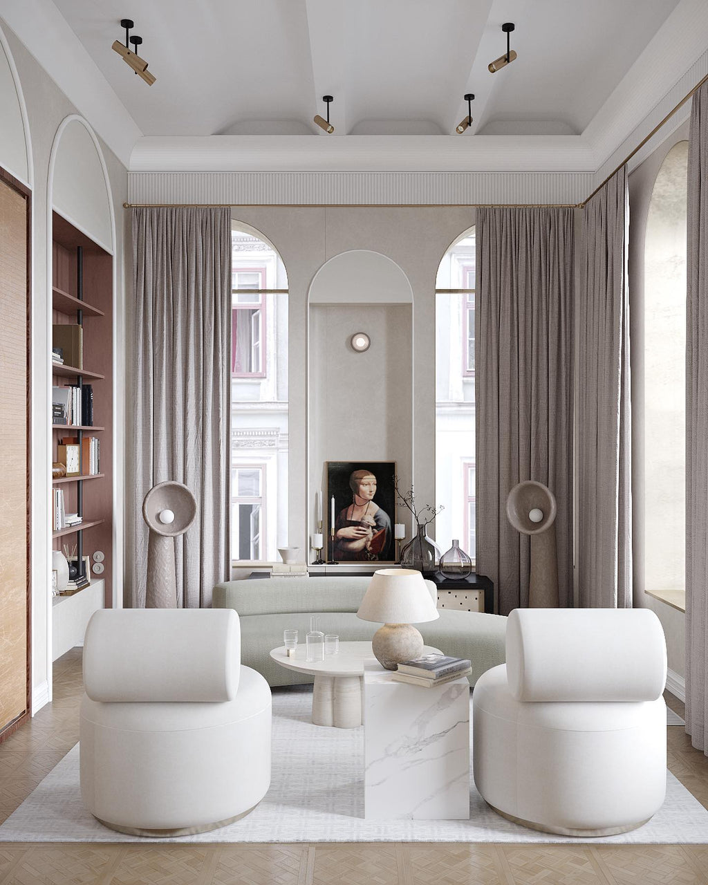 Echo Sculptural Floor Light, Floor Lamp, detail 13