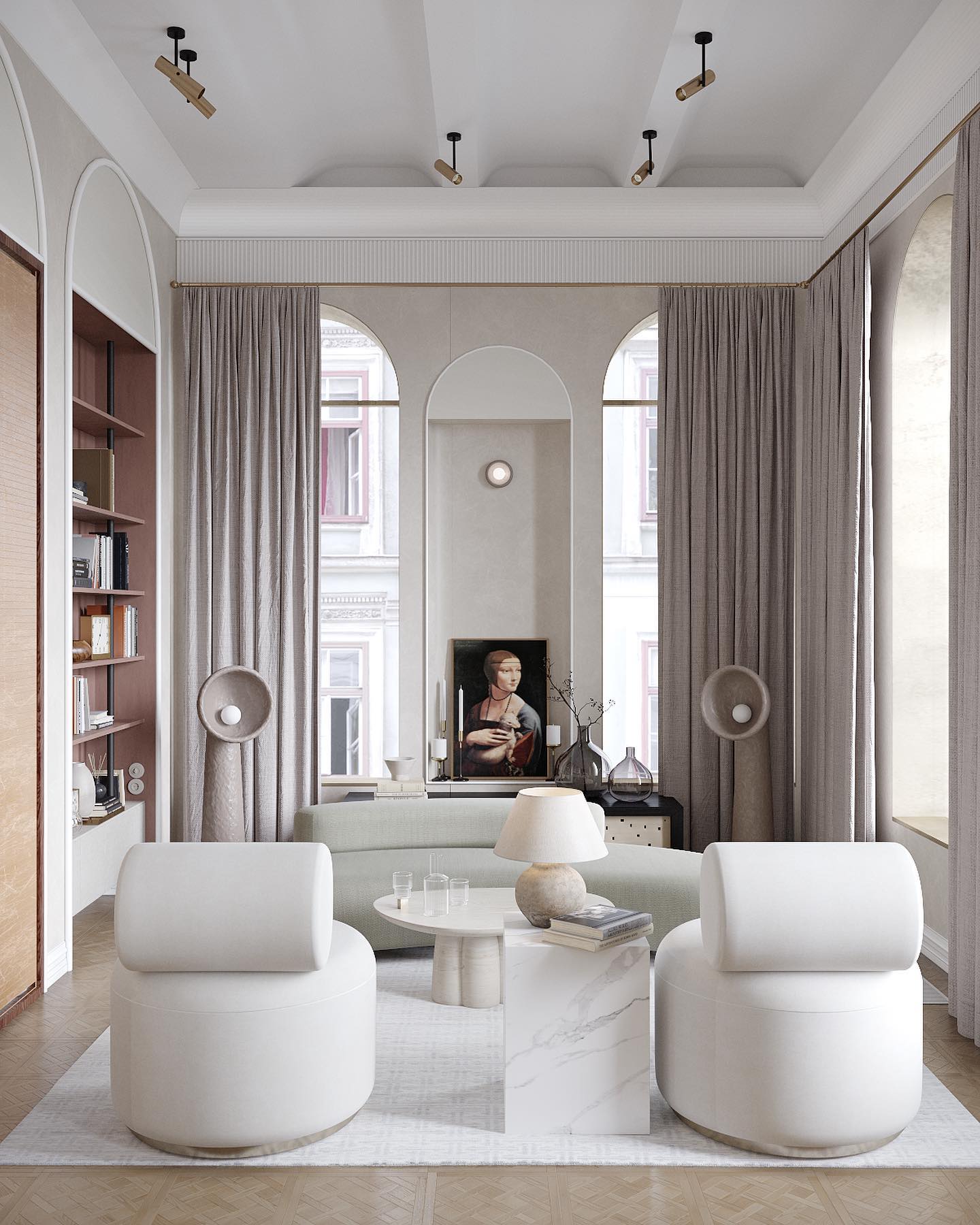 Echo Sculptural Floor Light, Floor Lamp, detail 13