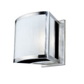 12" Wide Single Light Wall Light with Frosted Glass Shade, Bedroom Wall Sconce, Dimensions: Height: 12"