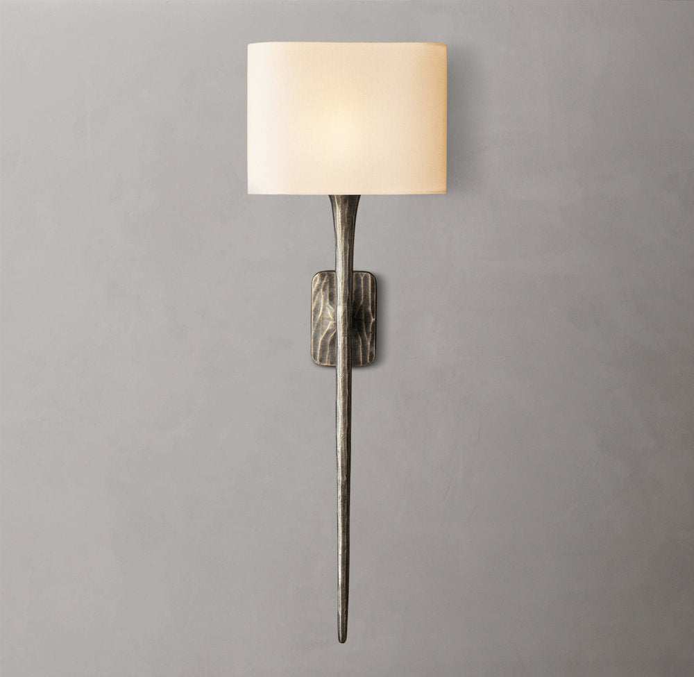 Thaddeus Grand Shaded Wall Light, Bathroom Wall Sconce, detail 9