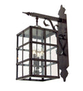 Baretta 4-Light 30.00" Antique Iron Gate Wall Sconce front view