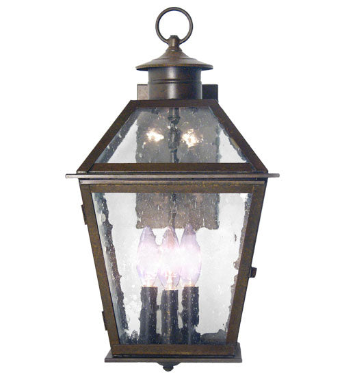 Corrina 3-Light 13.50" Gilded Tobacco Wall Sconce front view