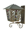 Julie 1-Light 26.00" Gilded Tobacco Wall Sconce front view