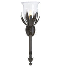 Solange 1-Light 32.00" Chestnut Wall Sconce front view