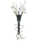 Cattail 1-Light 48.00" Blackwash Wall Sconce front view