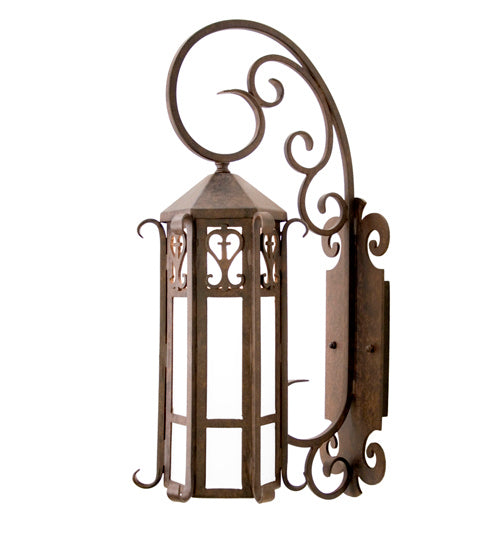 Caprice 1-Light 28.00" Coffee Bean Wall Sconce front view