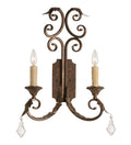 Serratina 2-Light 26.00" Cajun Spice Wall Sconce front view